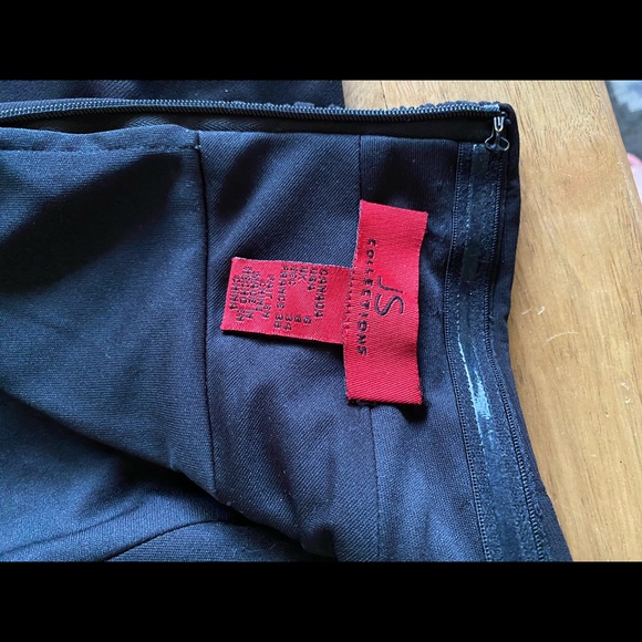 Black strapless flowing dress. Size S - Picture 2 of 6